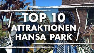 TOP 10 Fahrgeschäfte im Hansa Park 2024