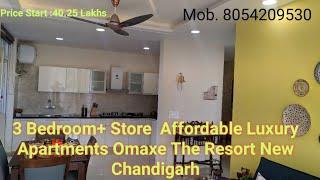 1477sq ft area 3BHK +Store room The Resort Omaxe New Chandigarh Mullanpur