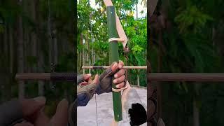 Bamboo Creations with Green Bamboo archer #Bamboo #Diy #Slingshots #Bambooart