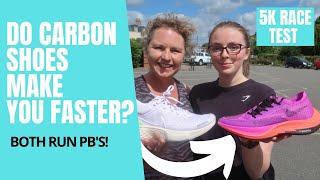 DO CARBON SHOES MAKE BEGINNER RUNNERS FASTER? (5K RACE TEST)