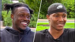 A. J. Brown and DeVonta Smith on their bond, Eagles' explosive offense & cheesesteaks | Takeoff