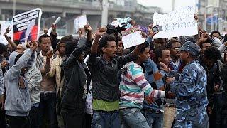 Ethiopia anti-government protesters clash with police in capital, Addis Ababa