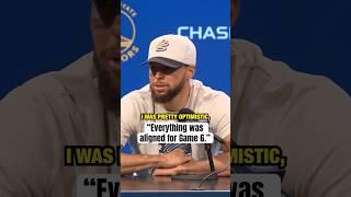 Steph was optimistic he’d have played Game 6