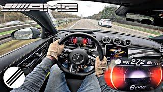 2023 Mercedes-Benz C43 AMG W206 TOP SPEED DRIVE ON GERMAN AUTOBAHN 