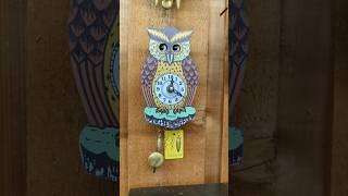 moving eyes owl clock from Germany #owl #clock