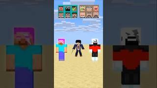 HELP Herobrine To Power Up And Win The Pull Cart With Bedrock #friendship #shorts #trending #anime