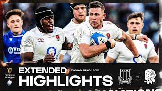 INCREDIBLY CLOSE  | EXTENDED HIGHLIGHTS | ITALY V ENGLAND | 2024 GUINNESS MEN'S SIX NATIONS RUGBY