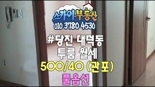 당진투룸 월세  대덕동투룸 월세 먹자골목 근처 500/40(관포) 풀옵션