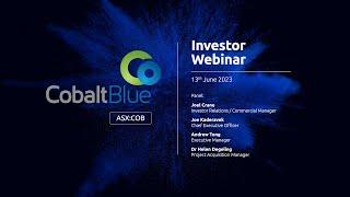 Cobalt Blue - Investor Webinar - June 2023