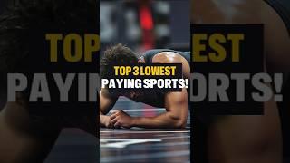 Top 3 Lowest Paying Sports! #ai #facts #ranked #knowledge #sportsnews  #new  #money #shorts