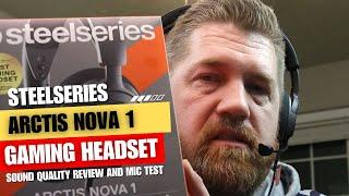 Steel Series Arctis Nova 1 - Mic Test and Sound Review