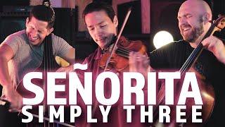 Señorita - Shawn Mendes & Camila Cabello (violin/cello/bass cover) - Simply Three | STUDIO SESSIONS