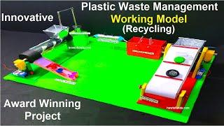 integrated waste management (plastic recycling) working model for science project diy | howtofunda