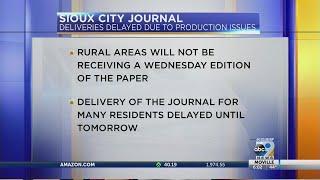 Sioux City Journal Delivery Delay