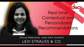 Real time, Contextual and Personalized Recommendations | Dhivya Rajprasad - Lead Data Scientist