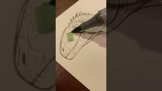 Drawing the Concavenator From Jurassic World Evolution 2