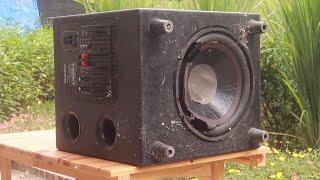 Restoration 12-inch subwoofer // Rehabilitate step by step