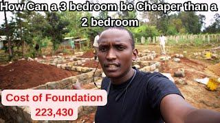 Cost of Building a 3 bedroom house in Kenya - Foundation