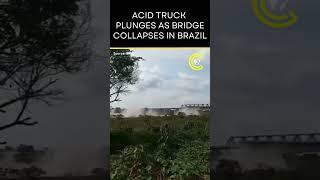 Truck Carrying Acid Plunges Into River After Deadly Bridge Collapse | CLRCUT