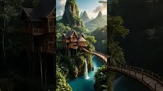 A Journey Through Enchanted Rainforests and Fantasy Landscapes. #FantasyNature# MysticalLandscapes#