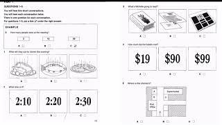 Listening A2, Ket 2, Test 1, Part 1