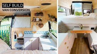 SPACIOUS BUDGET VAN CONVERSION  // Couple Show How To CONVERT VAN WITHOUT The BIG COST 