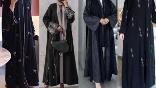 New and latest Dubai Abaya design 2024 | Full Black Abaya design   @asclipz  