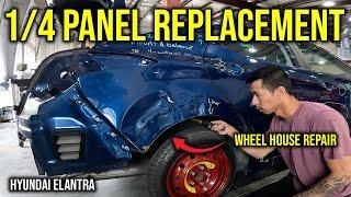 Elantra Quarter Panel Skin Replacement | Collision Repair