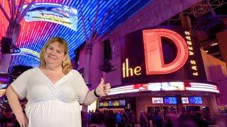 We Stayed in the Cheapest Room at THE D LAS VEGAS on FREMONT STREET!