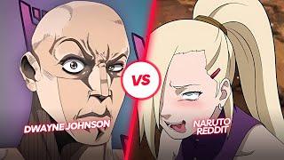 Naruto Female Edition  | Anime vs Reddit (the rock reaction meme) #hentai #ecchi