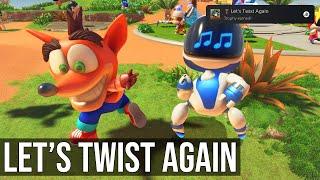 Astro Bot - Let's Twist Again Trophy (Busted A Move With An Iconic Marsupial In Crash Site)