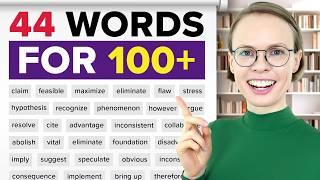 TOEFL Vocabulary for 100+ | 44 Words You MUST KNOW to Score High