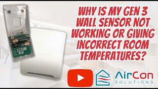 Gen 3 Wall Sensor Not Working - Causes and Fix - Giving Wrong Room Temperatures (Advantage Air)