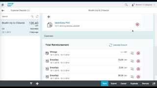 SAP Fiori: My Travel & Expenses Overview