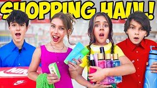 CRAZY BACK TO SCHOOL SHOPPING HAUL CHALLENGE!**2023-2024 Fashion and Skincare**|Rock Squad