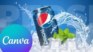 I Made a Pepsi Design in Canva