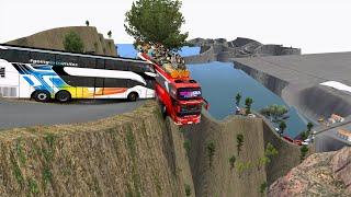 The great courage of bus passengers on mountain roads!! Euro Truck Simulator 2