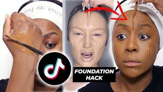 SEGUO IL TUTORIAL PIÙ ASSURDO DI TIKTOK - EXTRA FULL COVERAGE FOUNDATION HACK SU PELLE SCURA