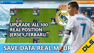 TRIO BBC!! SAVE DATA REAL MADRID MUSIM 2017/2018 | Dream League Soccer