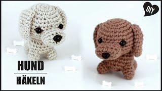 Hund häkeln | Tiere Amigurumi Häkelanleitung - DIY by Pfirsichteufel