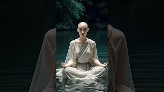 水月禪心：靜坐中的重生與寧靜 #佛法智慧 #修行道 #內心平靜 #心靈成長 #禪意人生 #靜心冥想 #禪宗美學 #水中禪境 #東方美學 #寧靜之境 #禪修時光 #心靈之旅 #菩提解脫道 #自我修行