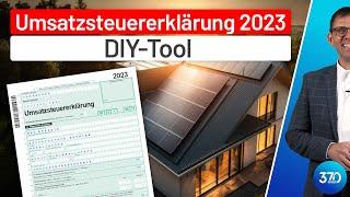 Photovoltaik Umsatzsteuererklärung 2023 selber machen, Strom-Eigenverbrauch & Entnahme mit DIY-Tool