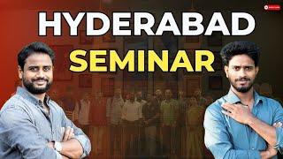 HYDERABAD OFFLINE SEMINAR| 18-JUNE-23|Stock market seminar|