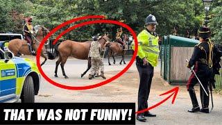 HORSE THROWS RIDER IN SCARY COMBAT TO STAY ON