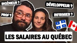 Les SALAIRES au QUÉBEC / CANADA en 2025 : quels métiers rapportent le plus ? 