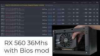 Great ! RX 560 4GB with 36Mhs Ergo Coin Mining