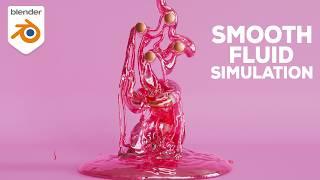 Smooth Liquid Fluid Simulation Blender | Blender Water Simulation