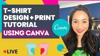 How to create t shirt designs on Canva (Canva t shirt design tutorial)