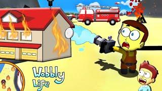 Kanzo is Fire Fighter - Wobbly Life #3 | Shiva and Kanzo Gameplay