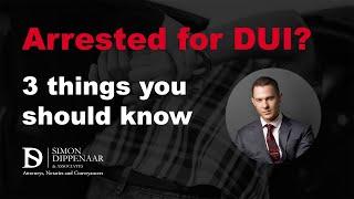 Driving under the influence (DUI) – the three things you need to know